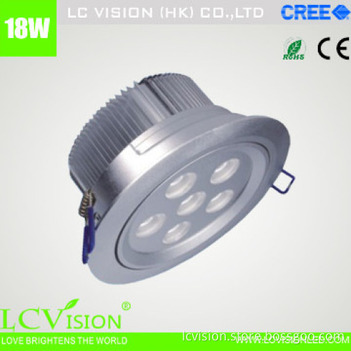 LED Lighting / 18W CREE LED Down light / Adjustable / dimming / 740lm